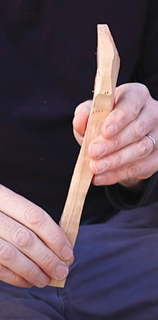 Rough cut spoon carving blank