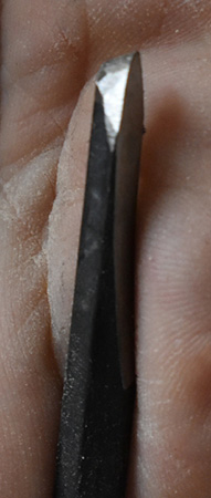 Turning scraper made from a hex wrench