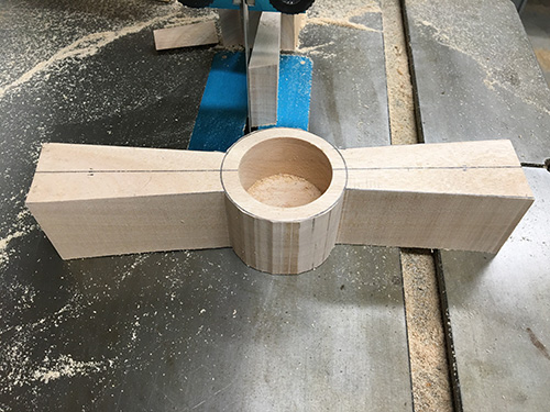 Final rough cut strainer shape