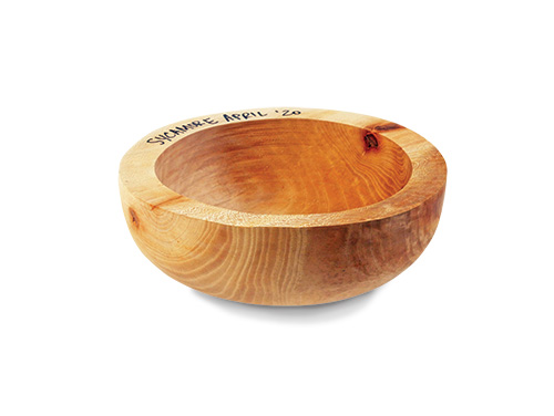 Sycamore bowl blank cut from green wood