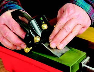 The Veritas MkII guide has a good heft and rolls very smoothly atop any kind of whetstone or honing plate.