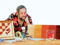 Michael With Stained Boards