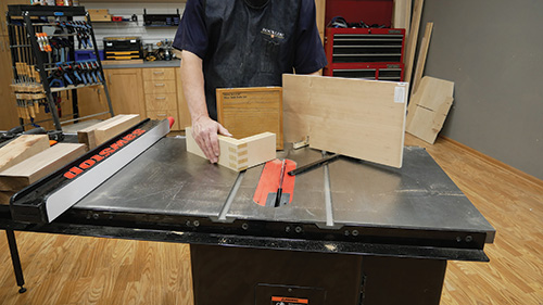 Joint cut with Miter Fold Dado blade