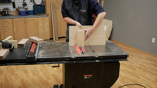 Cutting joinery with a tall box joint jig