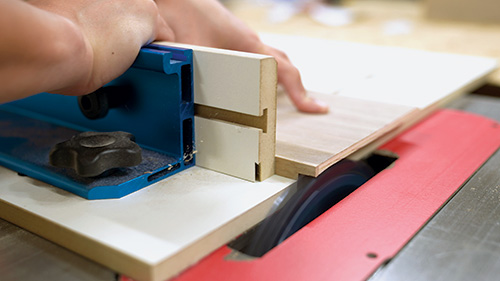 Cutting drawer installation rabbets