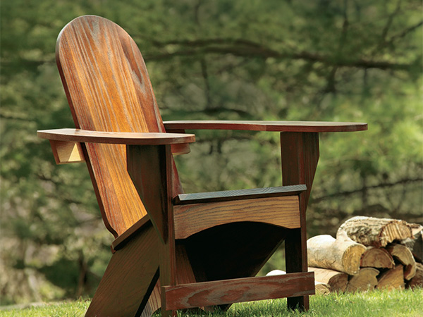 Thermo-treated outdoor chair