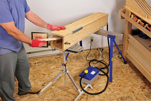 Steam bending leg for music stand