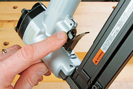 Cadex opts for a tab-style safety instead of a second trigger: when it’s swiveled clear, the trigger is “live.”