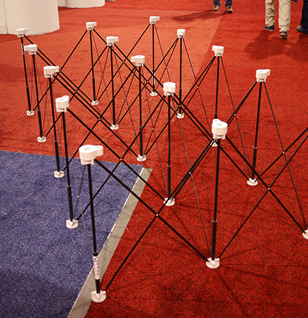 The 4x8 ft. support fully expanded.