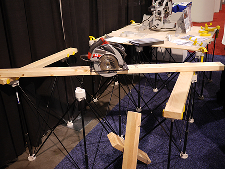 Each stand includes four supports for 2x boards and two hold down clamps.