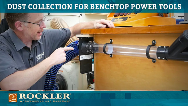 Dust collection for benchtop power tools