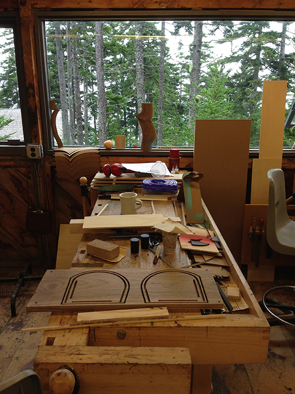 It would be easy to daydream and not get a lot done in this setting, but you can see I kept busy.