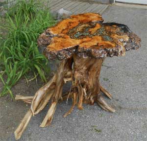 n346TWBoxElderBurlTableWithStones