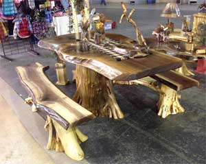 n346TWWalnutTableAndBenches