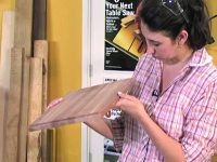 Cutting rabbet in board with table saw